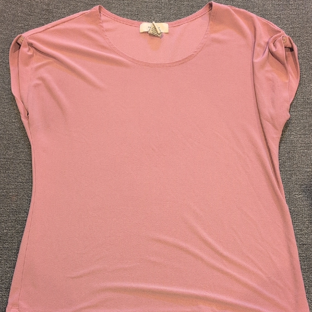 Blush Pink Short Sleeve Women's Top